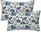 Throw Pillow Covers Blue Floral Pillow Covers 20x12 Inch Set of 2 Throw Pillows Decorative Pillow Cases Cushion Covers for Bedroom Livingroom Sofa Farm House